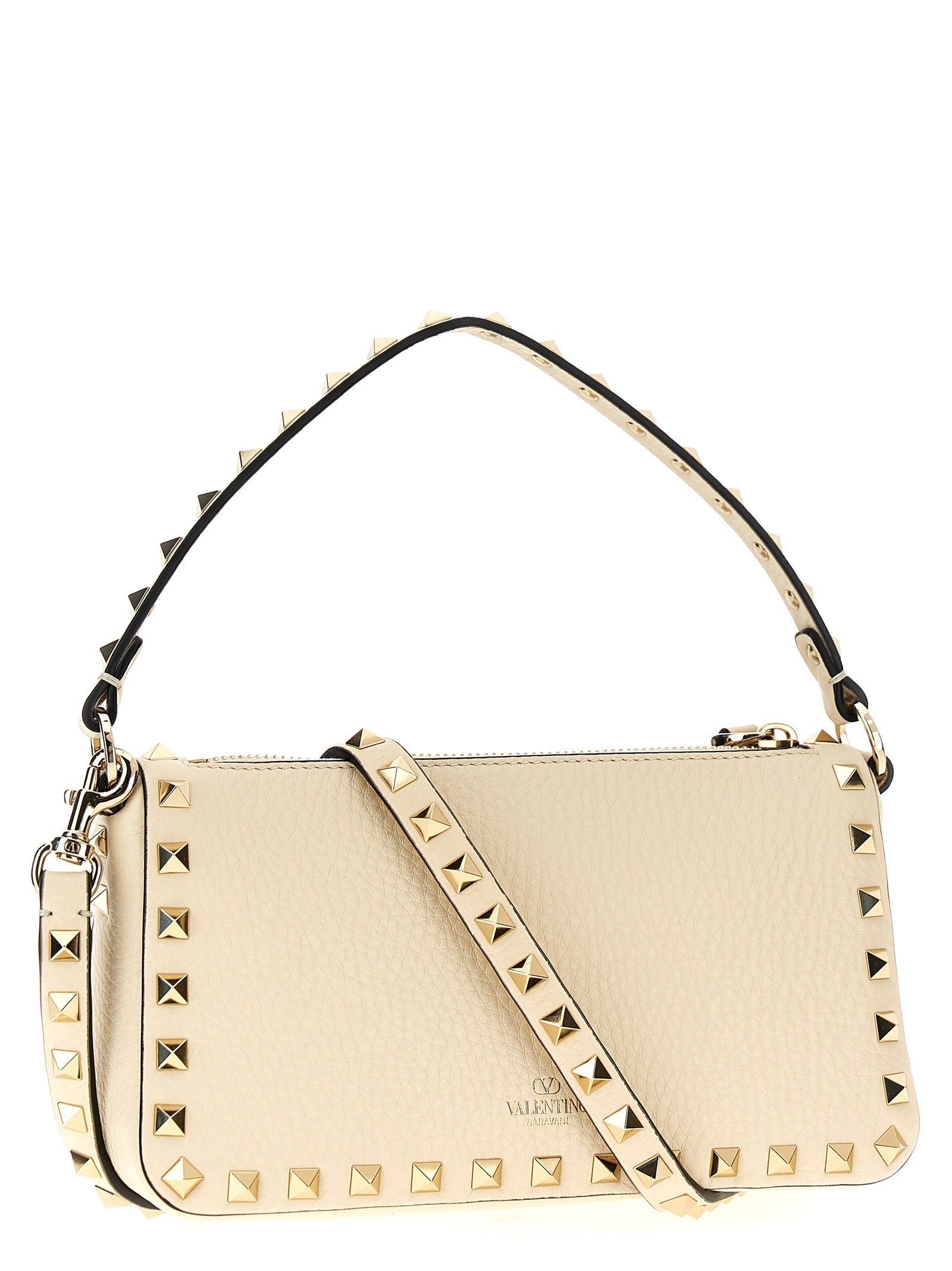 Valentino Valentino Garavani Rockstud Small Shoulder Bag White