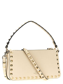 Valentino Valentino Garavani Rockstud Small Shoulder Bag White