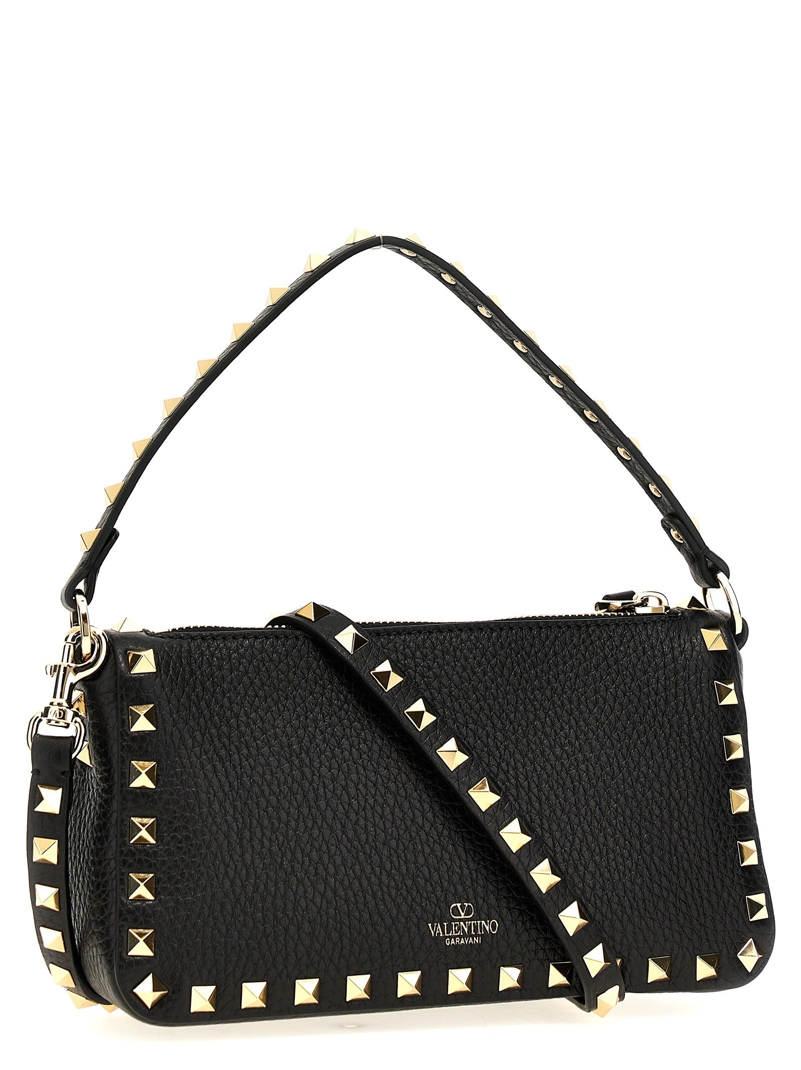 Valentino Valentino Garavani Rockstud Small Shoulder Bag Black