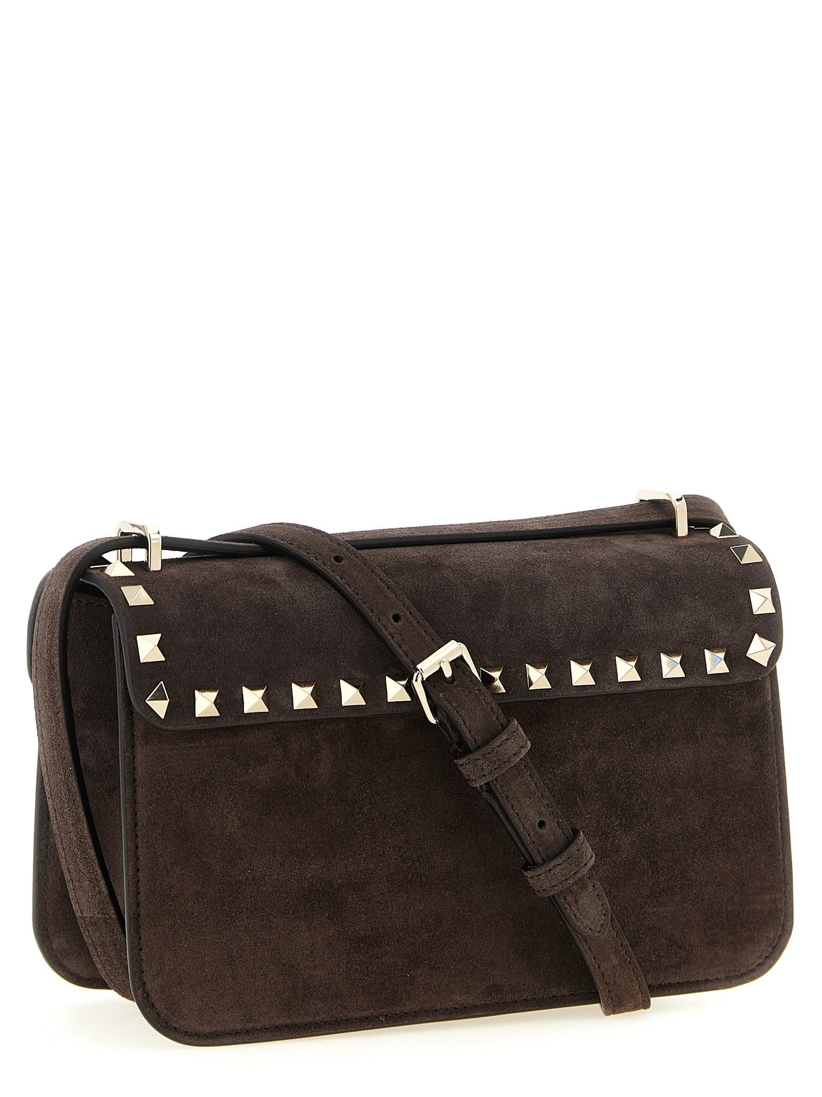 Valentino Valentino Garavani Rockstud Small Shoulder Bag Brown