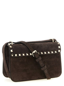 Valentino Valentino Garavani Rockstud Small Shoulder Bag Brown