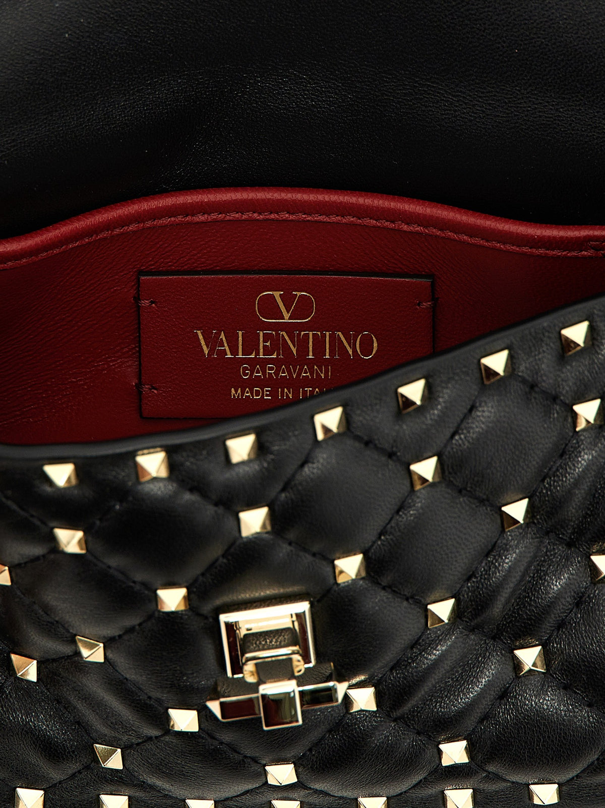 Valentino Valentino Garavani Rockstud Spike Handbag Black, view 4