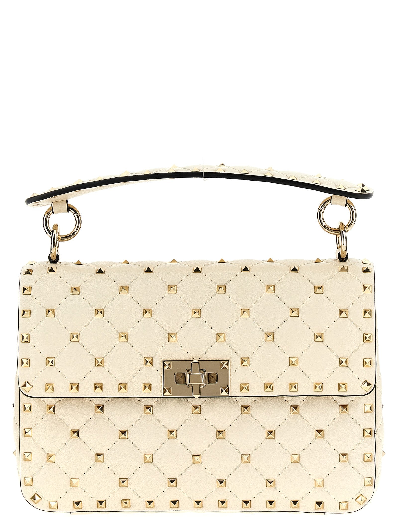 Valentino Valentino Garavani Rockstud Spike Shoulder Bag White