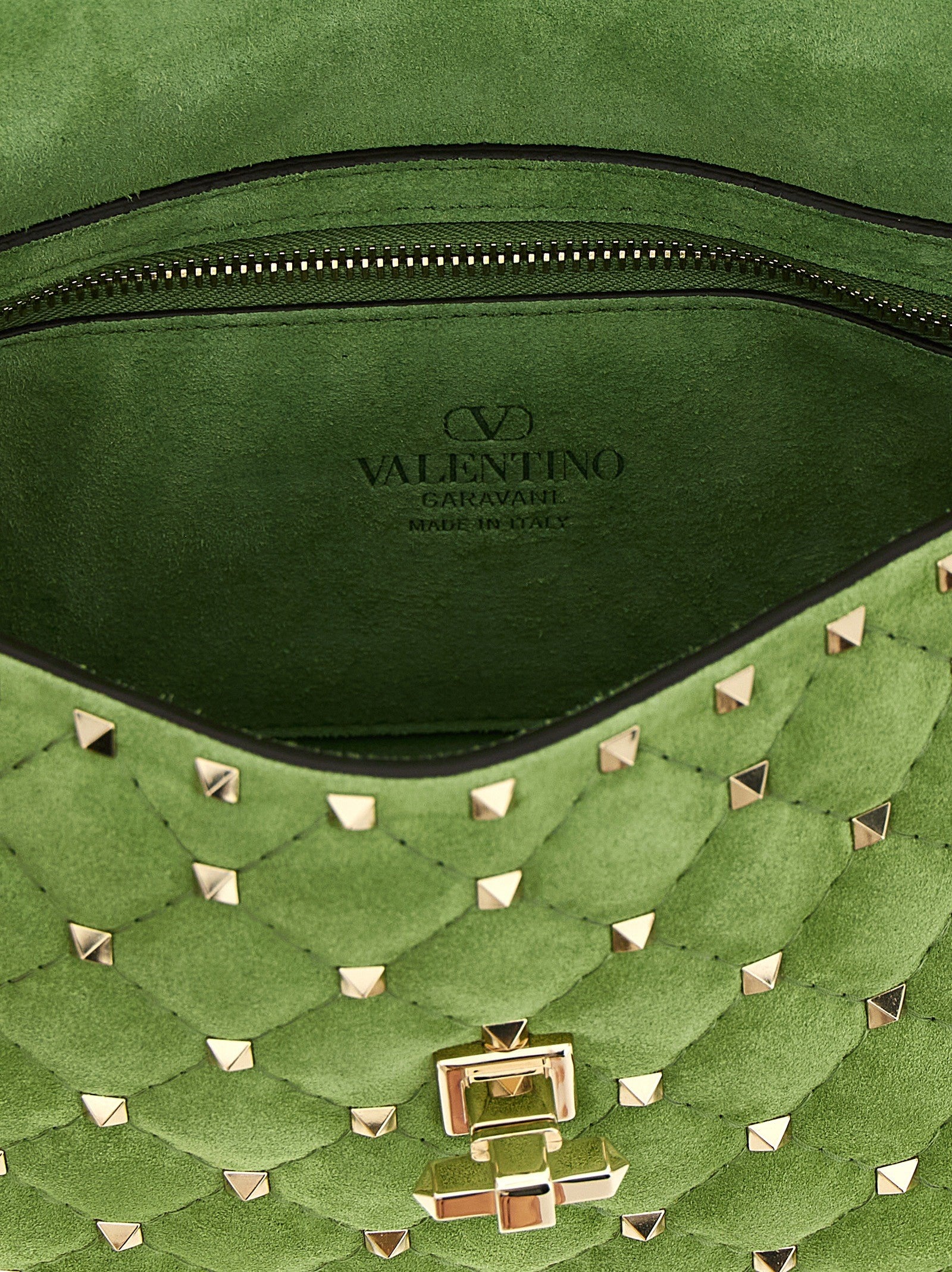 Valentino Valentino Garavani Rockstud Spike Shoulder Bag Green