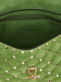 Valentino Valentino Garavani Rockstud Spike Shoulder Bag Green