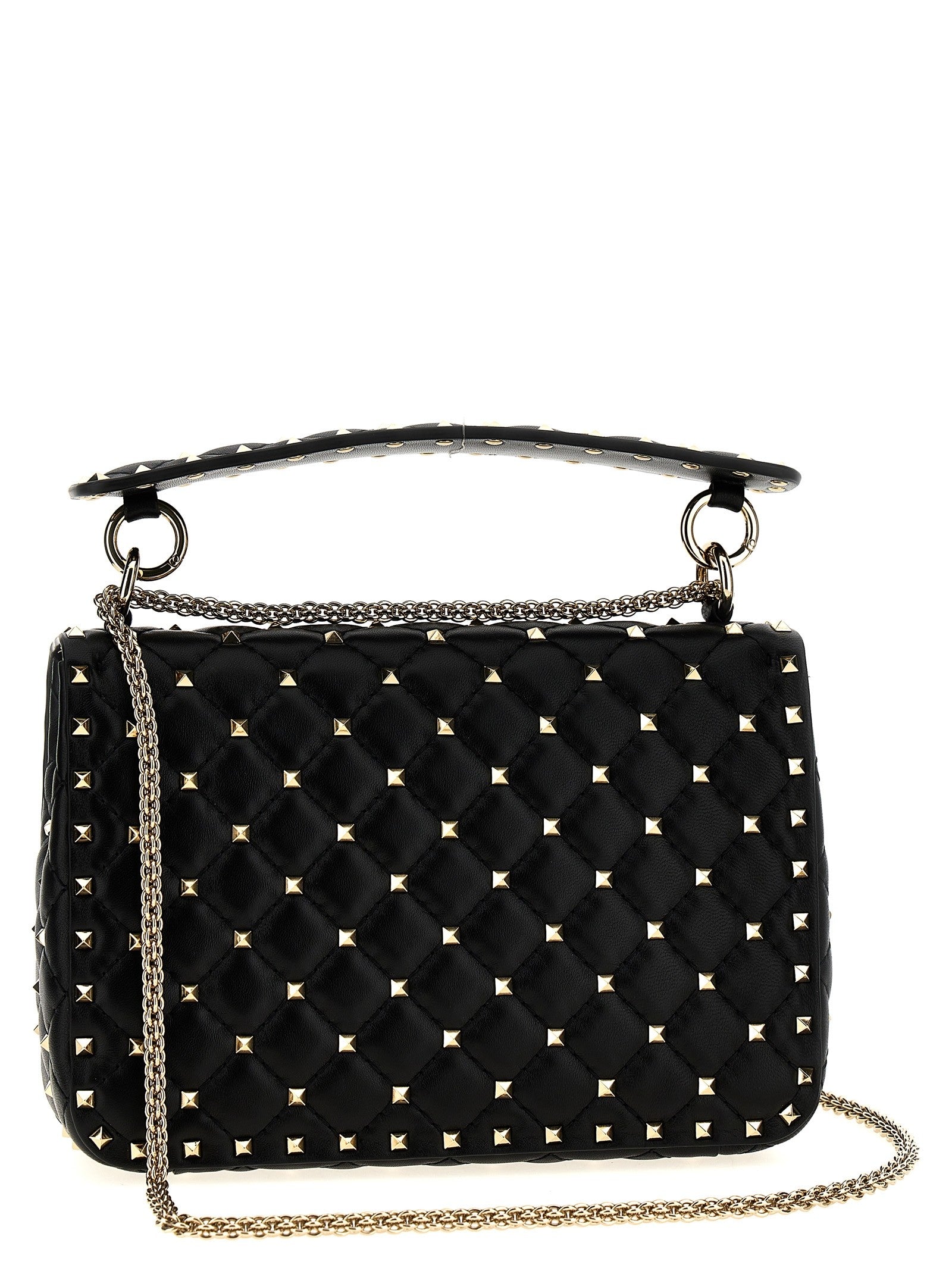 Valentino Valentino Garavani Rockstud Spike Shoulder Bag Black