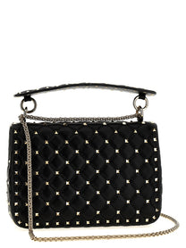 Valentino Valentino Garavani Rockstud Spike Shoulder Bag Black