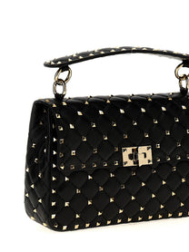 Valentino Valentino Garavani Rockstud Spike Shoulder Bag Black