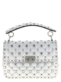 Valentino Valentino Garavani Rockstud Spike Shoulder Bag Silver