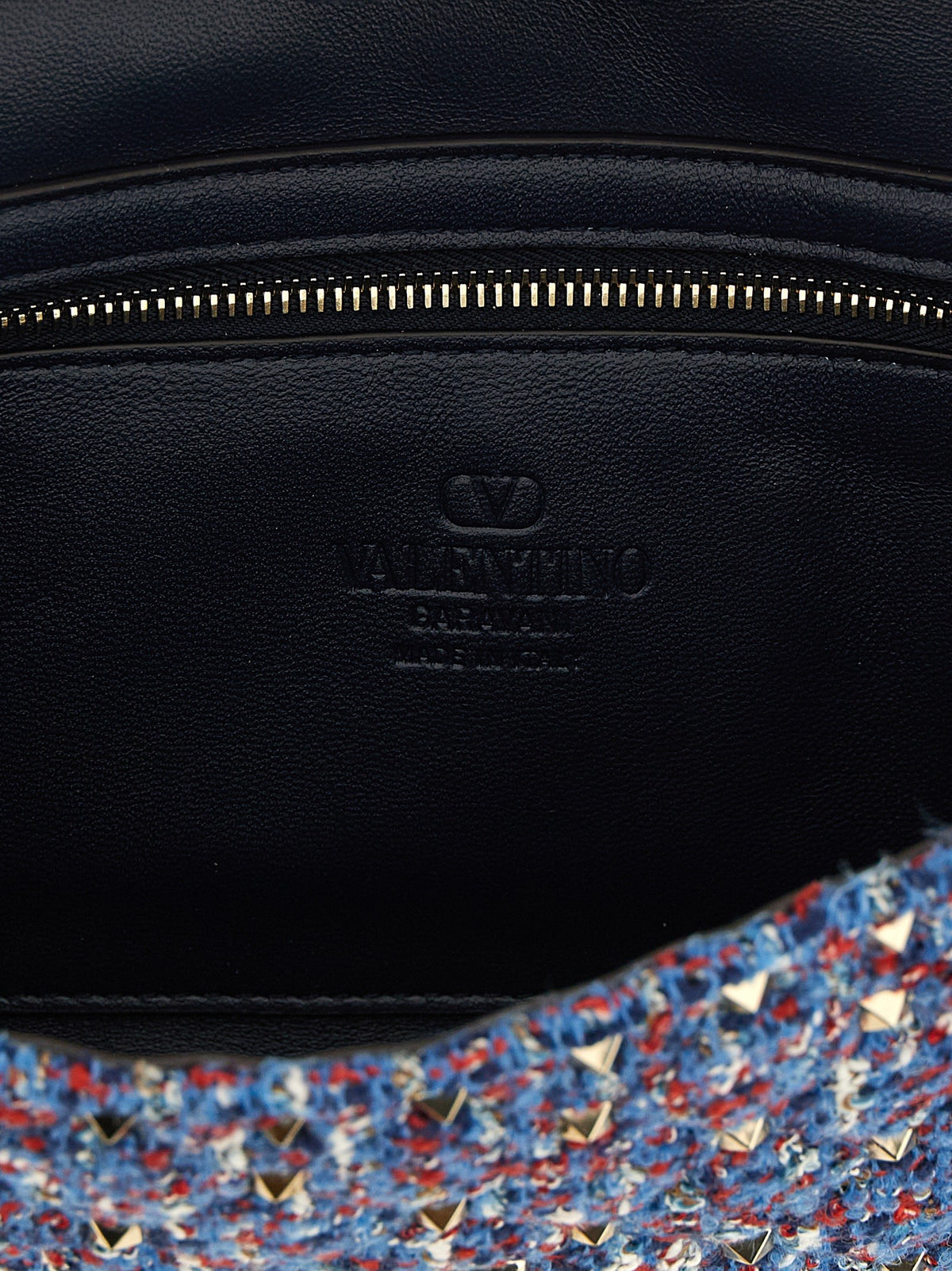 Valentino Valentino Garavani Rockstud Spike Shoulder Bag Blue, view 4