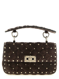 Valentino Valentino Garavani Rockstud Spike Shoulder Bag Brown
