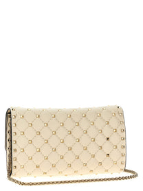 Valentino Valentino Garavani Rockstud Spike Shoulder Bag White