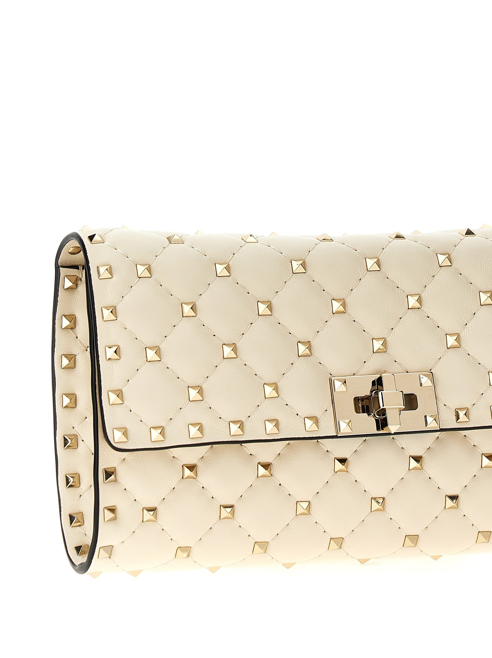 Valentino Valentino Garavani Rockstud Spike Shoulder Bag White