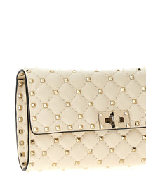 Valentino Valentino Garavani Rockstud Spike Shoulder Bag White