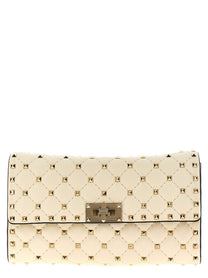Valentino Valentino Garavani Rockstud Spike Shoulder Bag White