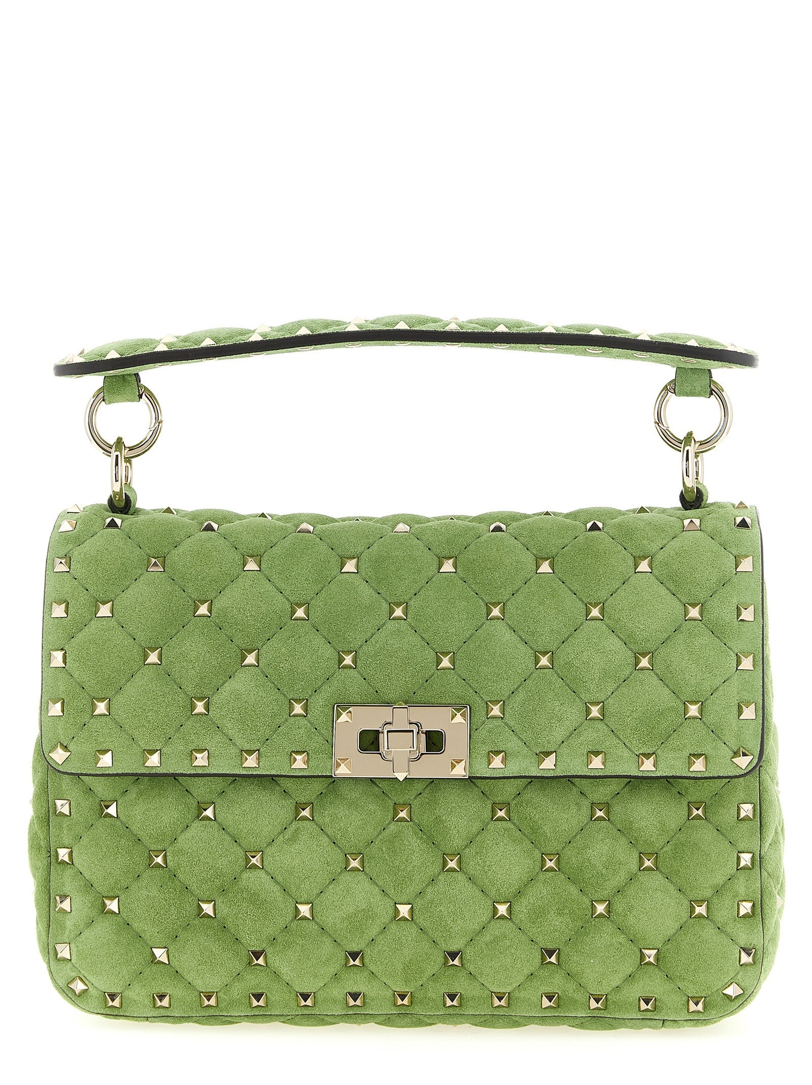 Valentino Valentino Garavani Rockstud Spike Shoulder Bag Green
