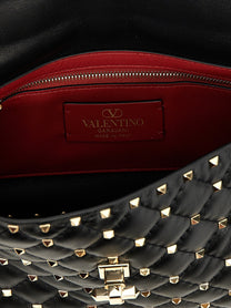 Valentino Valentino Garavani Rockstud Spike Shoulder Bag Black