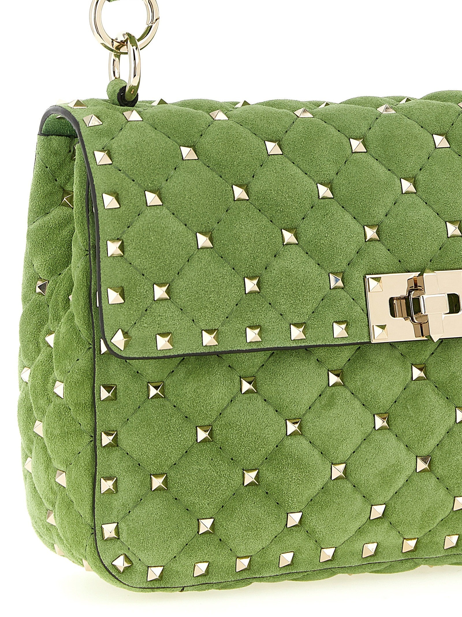 Valentino Valentino Garavani Rockstud Spike Shoulder Bag Green