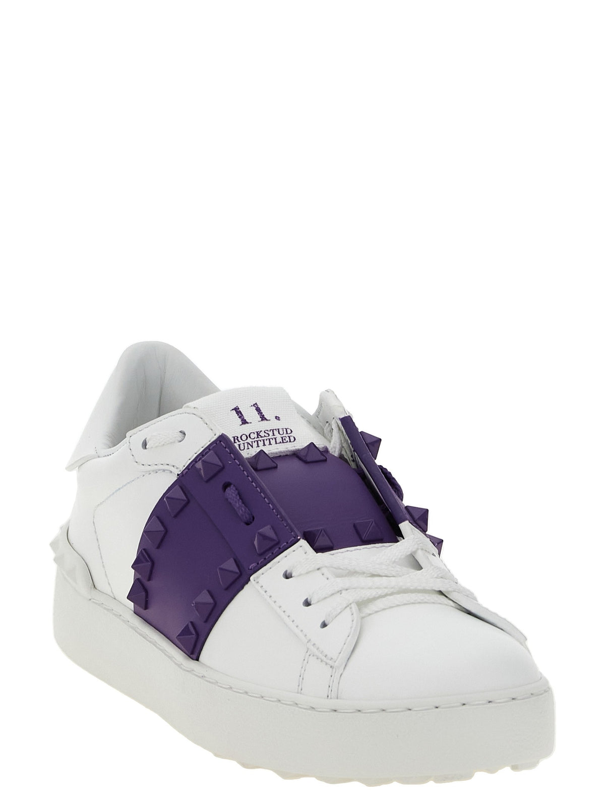 Valentino Valentino Garavani Rockstud Untitled Sneakers Purple, view 2