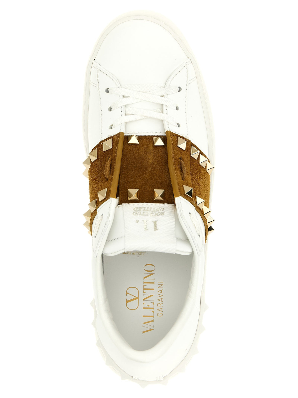 Valentino Valentino Garavani Rockstud Untitled Sneakers Brown, view 4
