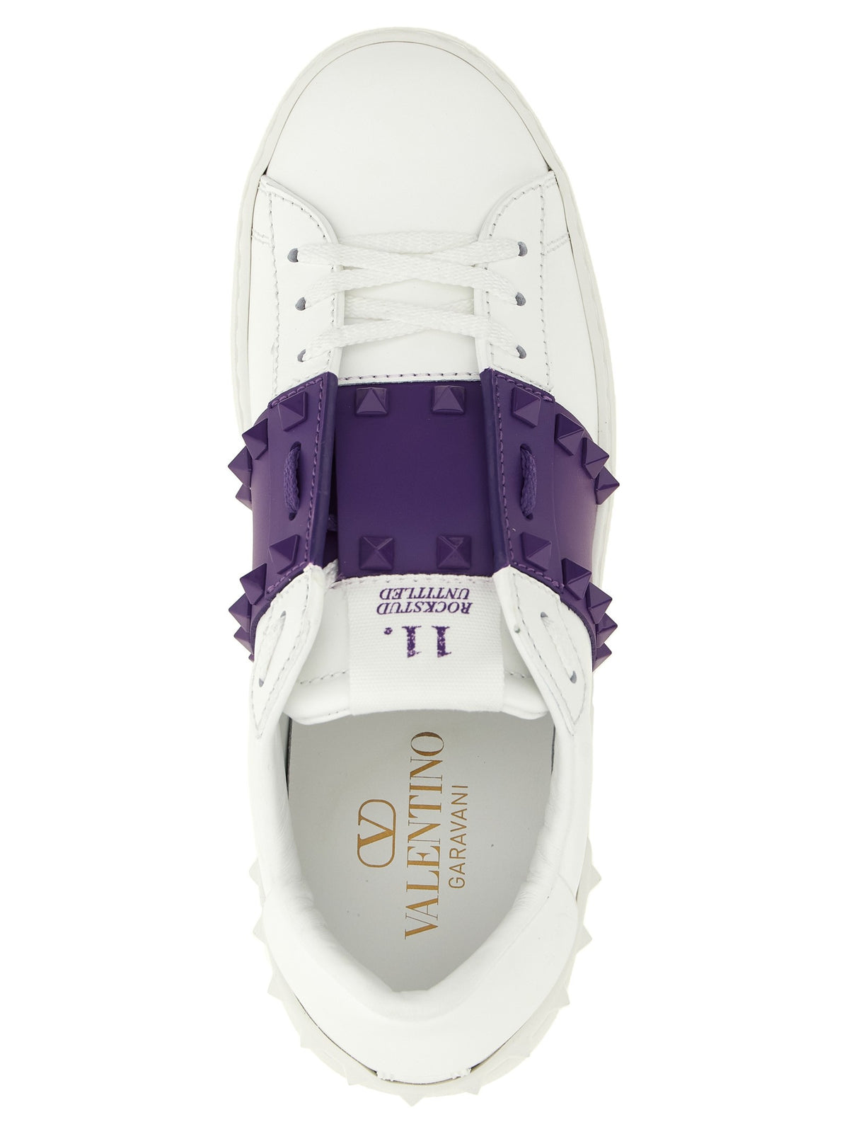 Valentino Valentino Garavani Rockstud Untitled Sneakers Purple, view 4