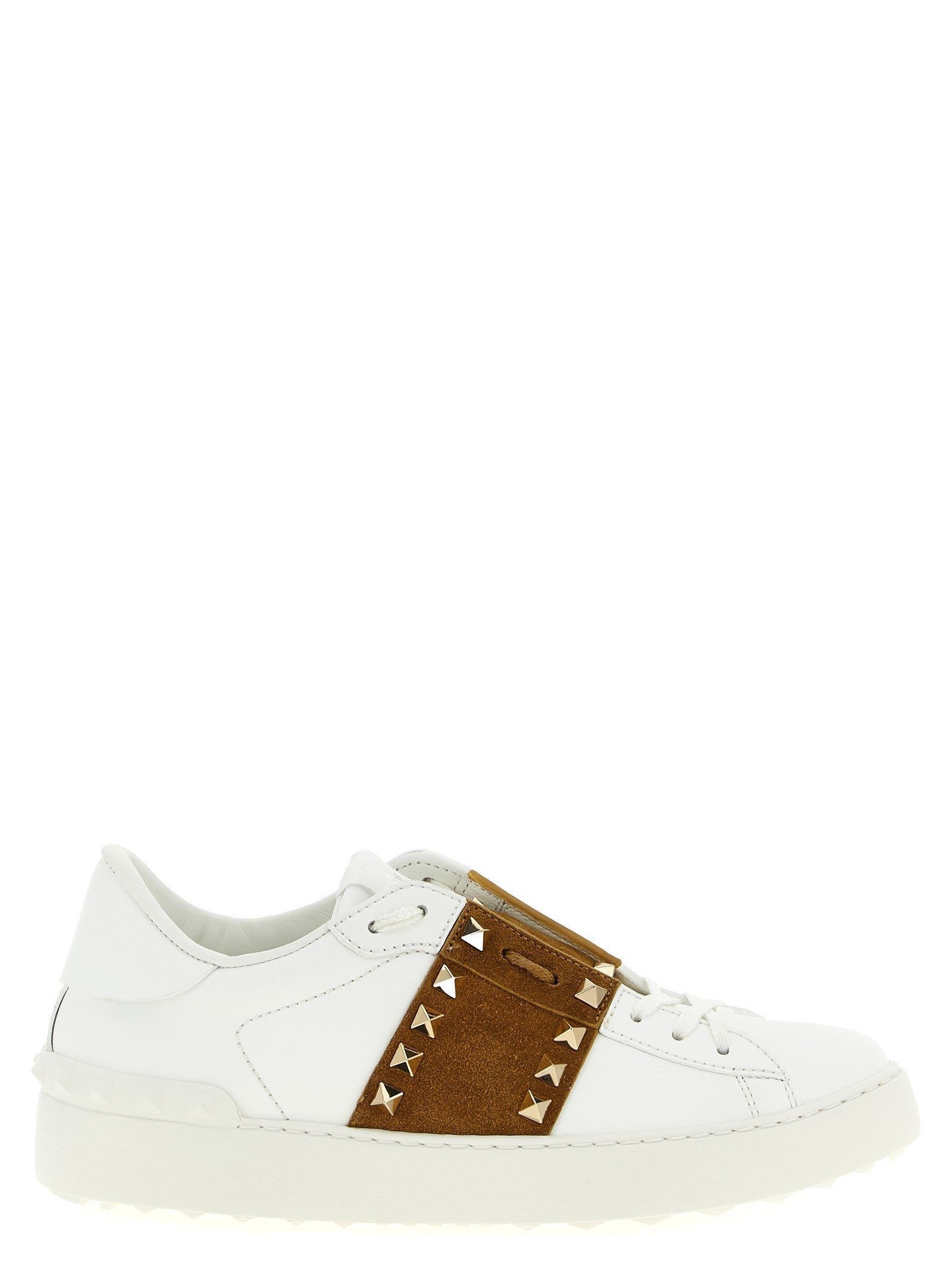 Valentino Valentino Garavani Rockstud Untitled Sneakers Brown