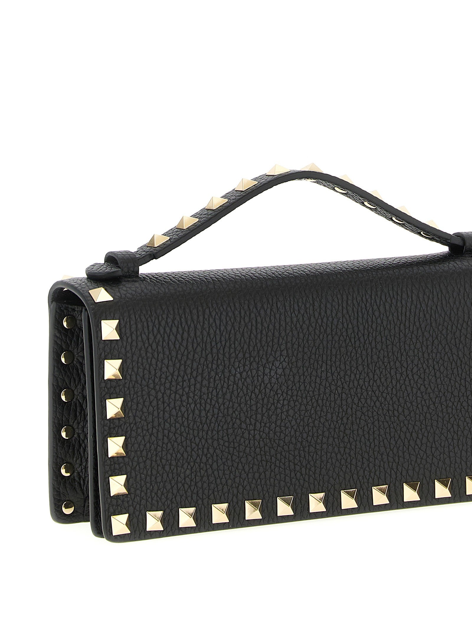 Valentino Valentino Garavani Rockstud Wallet on Chain Black