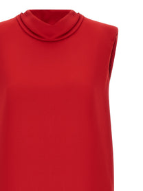 Valentino Valentino Garavani Solid Dress Red
