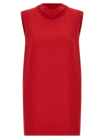 Valentino Valentino Garavani Solid Dress Red