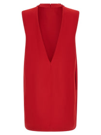 Valentino Valentino Garavani Solid Dress Red