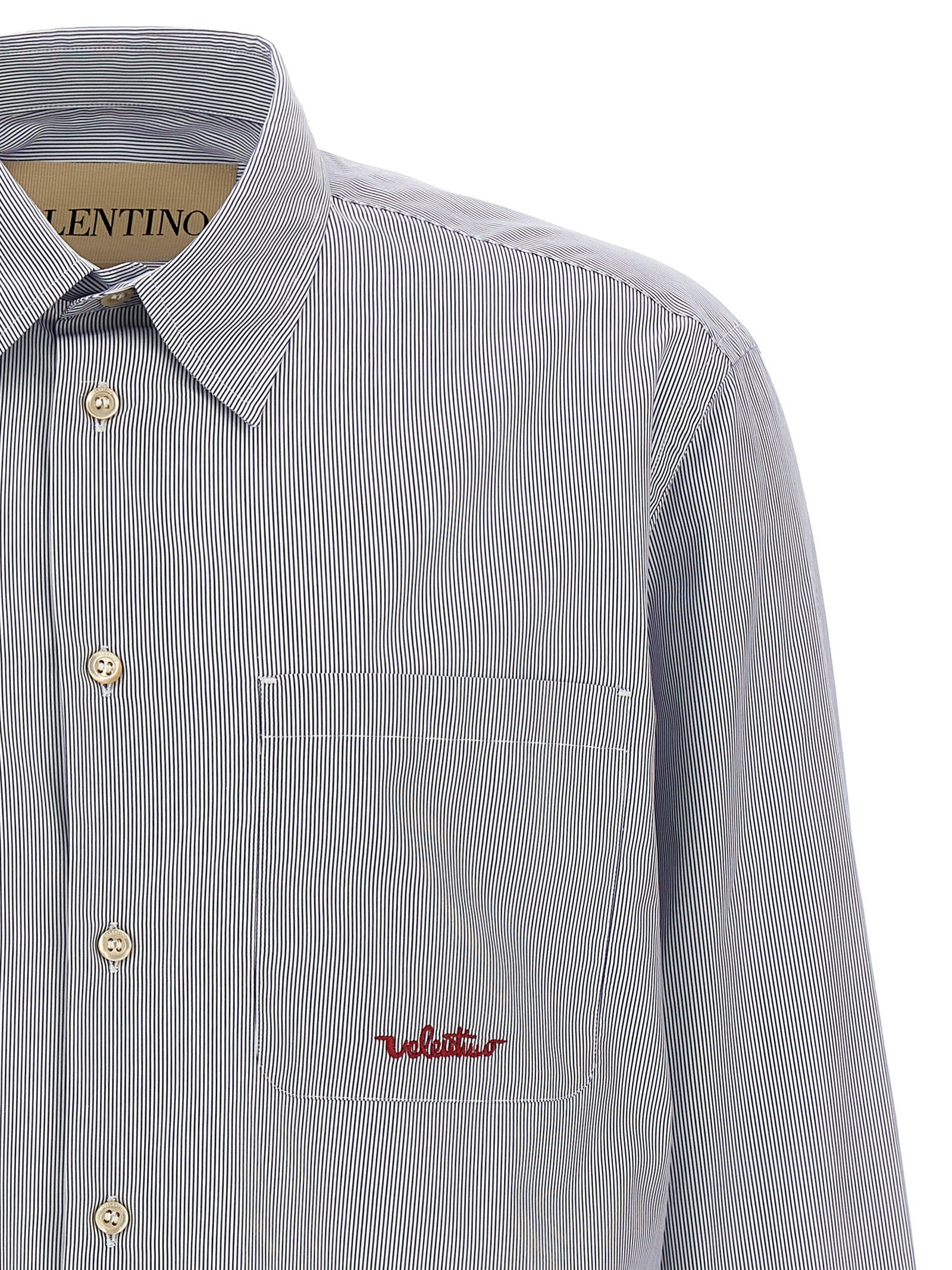 Valentino Valentino Garavani Striped Shirt Blue
