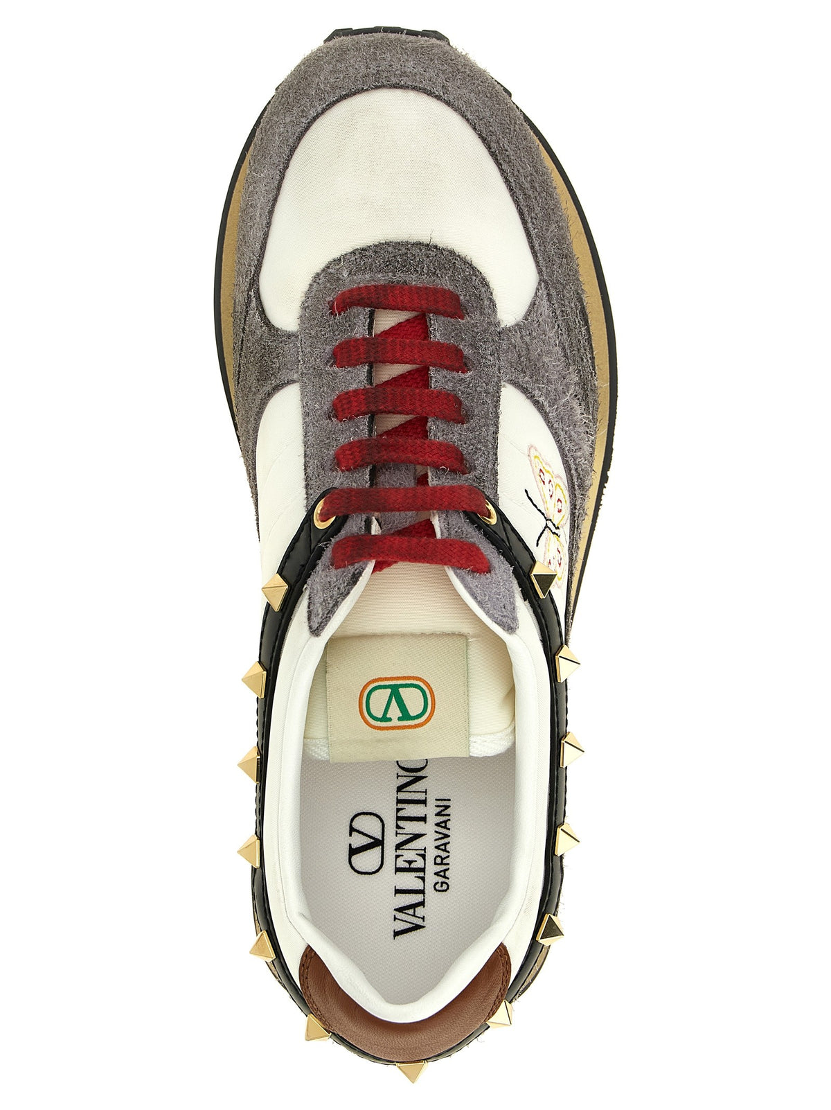 Valentino Valentino Garavani Stud up Sneakers Gold, view 4