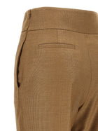 Valentino Valentino Garavani Textured Silk Wool Pants Beige, view 4