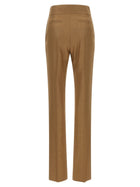 Valentino Valentino Garavani Textured Silk Wool Pants Beige, view 2
