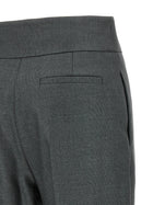 Valentino Valentino Garavani Textured Silk Wool Pants Grey, view 4