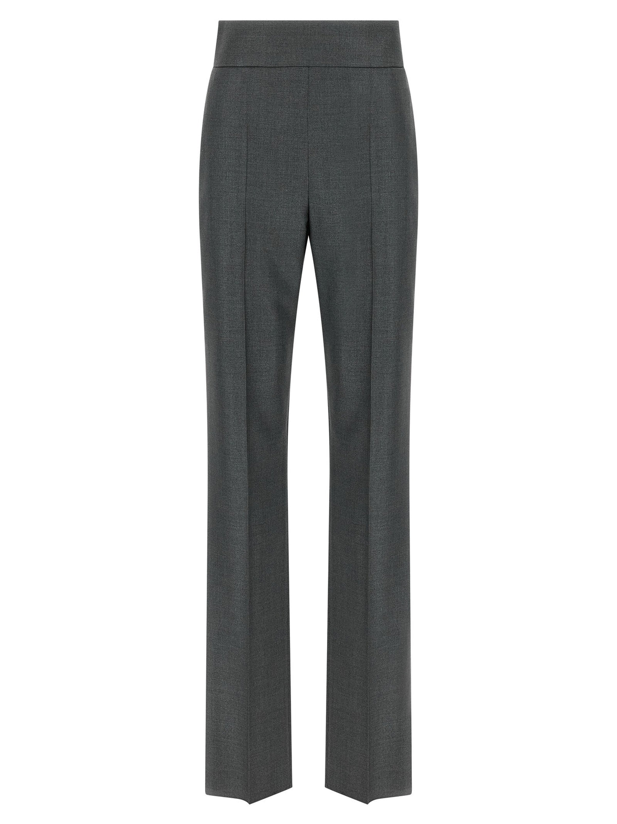 Valentino Valentino Garavani Textured Silk Wool Pants Grey