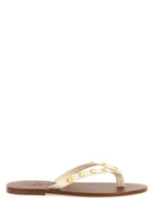 Valentino Valentino Garavani Thong Rockstud Sandals White