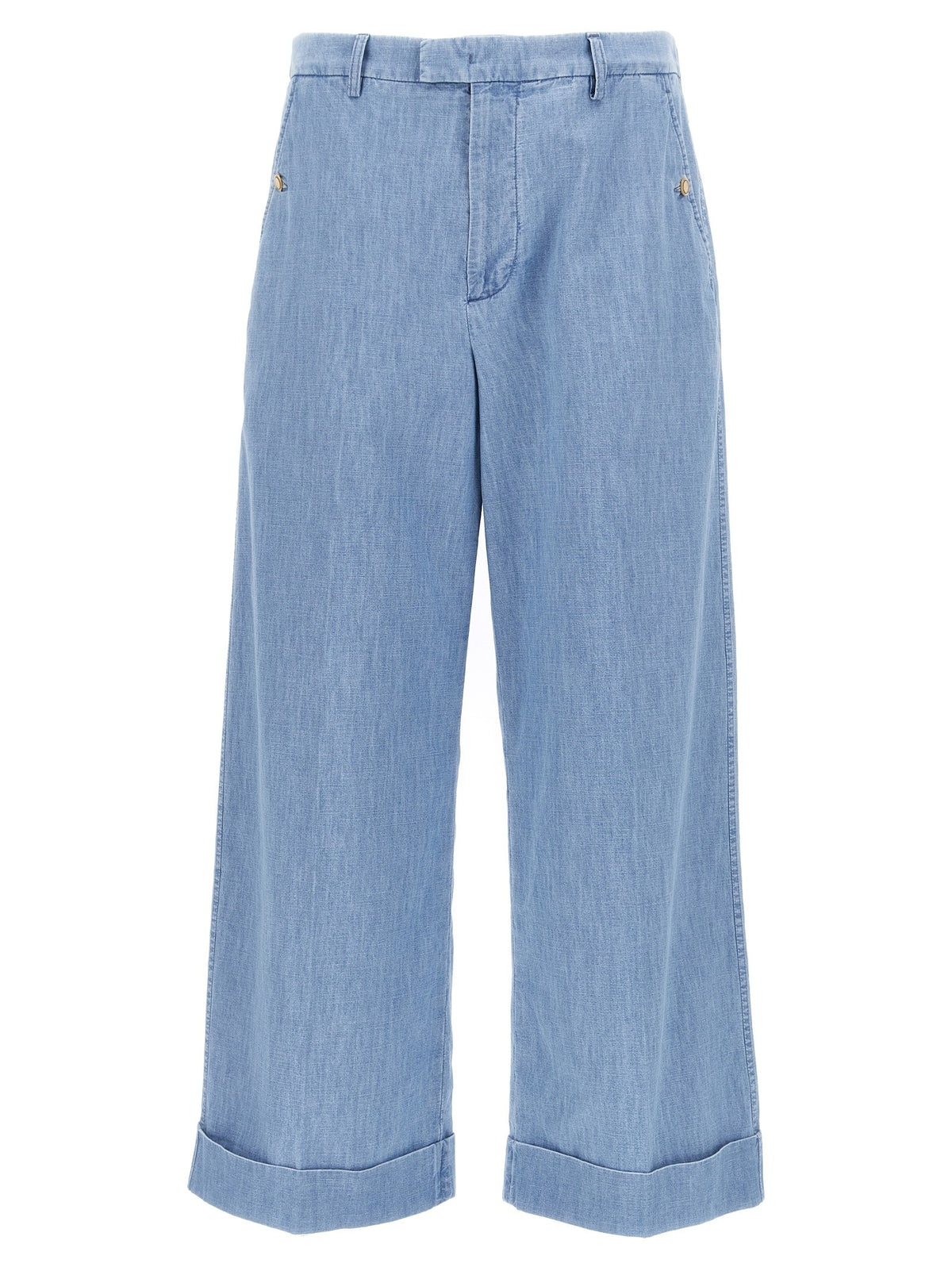 Valentino Valentino Garavani Turn up Jeans Blue