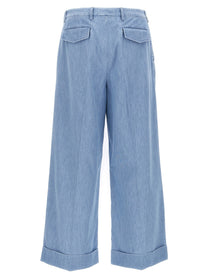 Valentino Valentino Garavani Turn up Jeans Blue