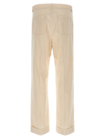 Valentino Valentino Garavani Turn up Trousers Beige
