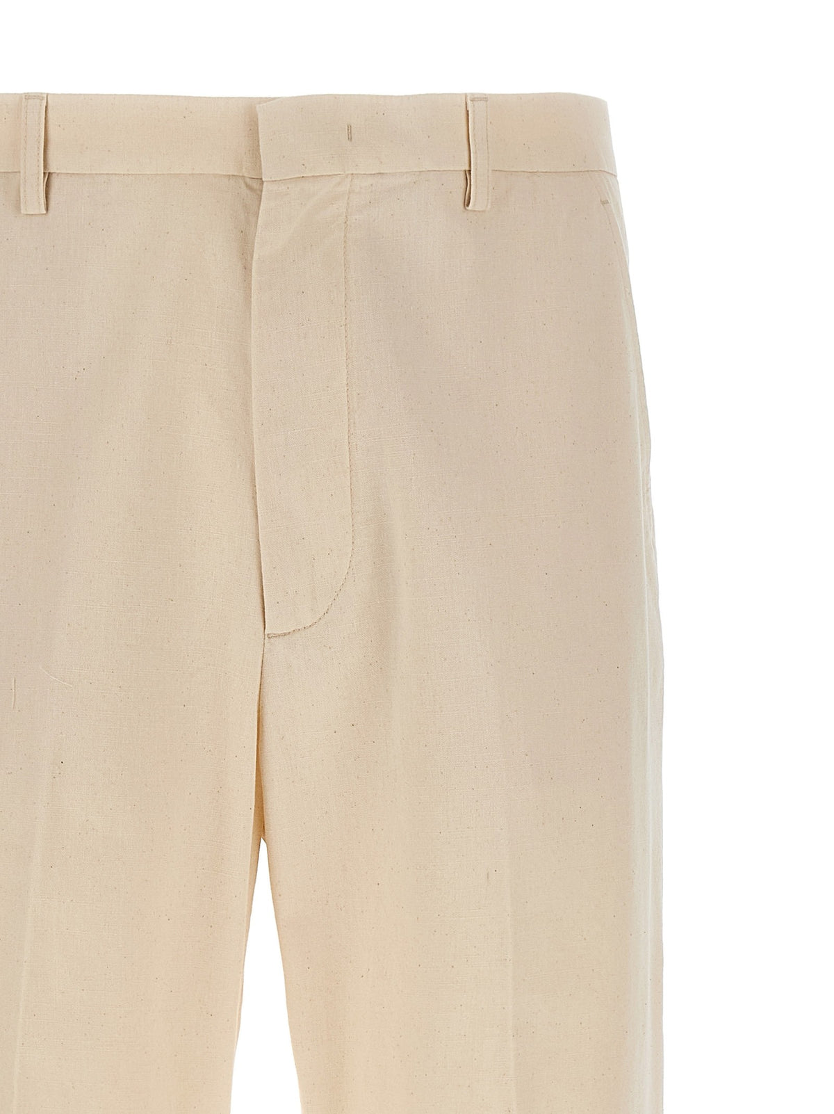 Valentino Valentino Garavani Turn up Trousers Beige