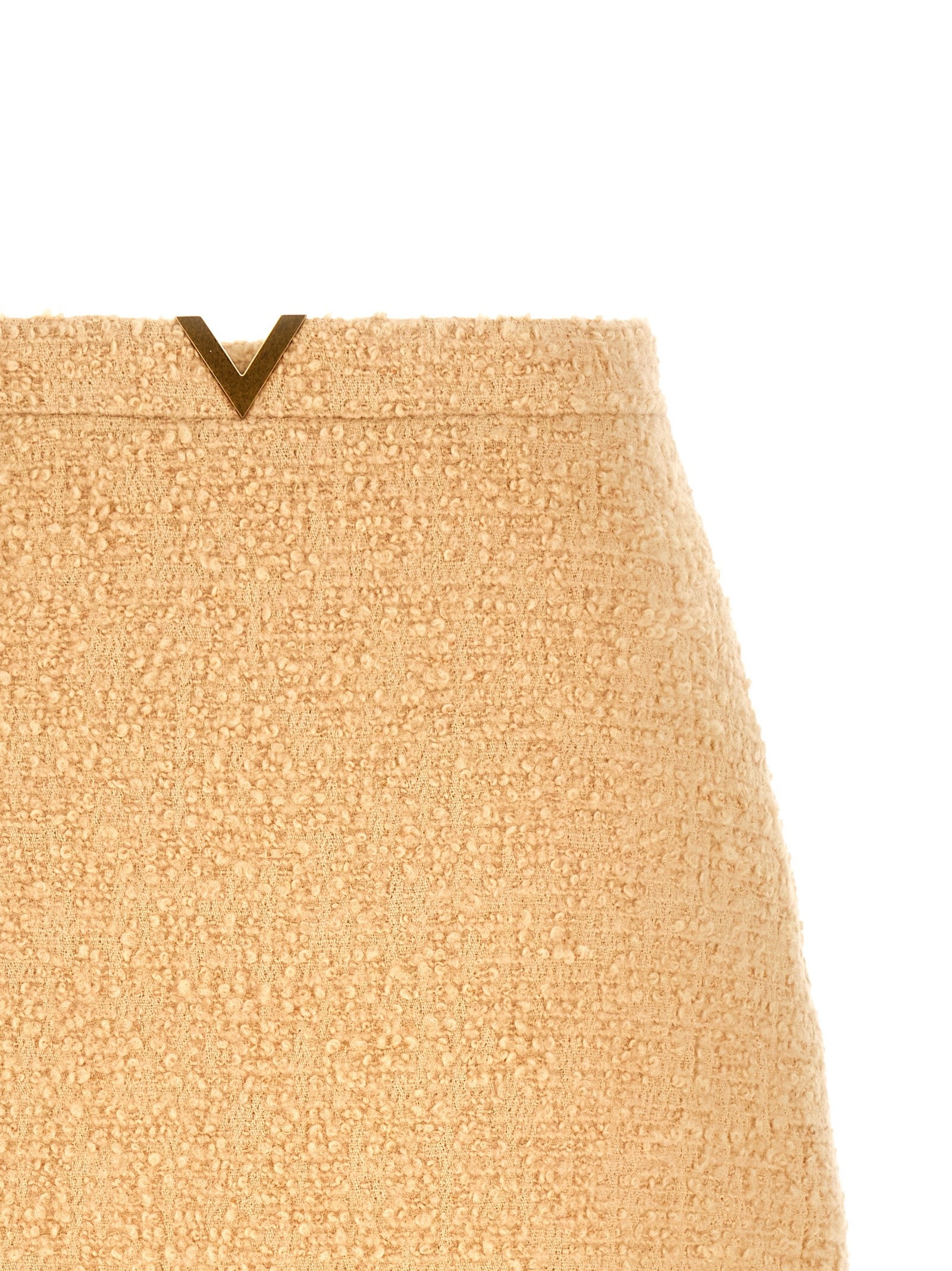 Valentino Valentino Garavani Gold Skirt Beige