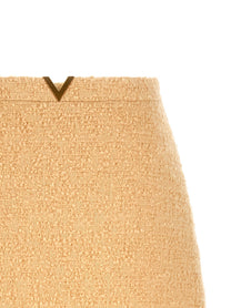 Valentino Valentino Garavani Gold Skirt Beige