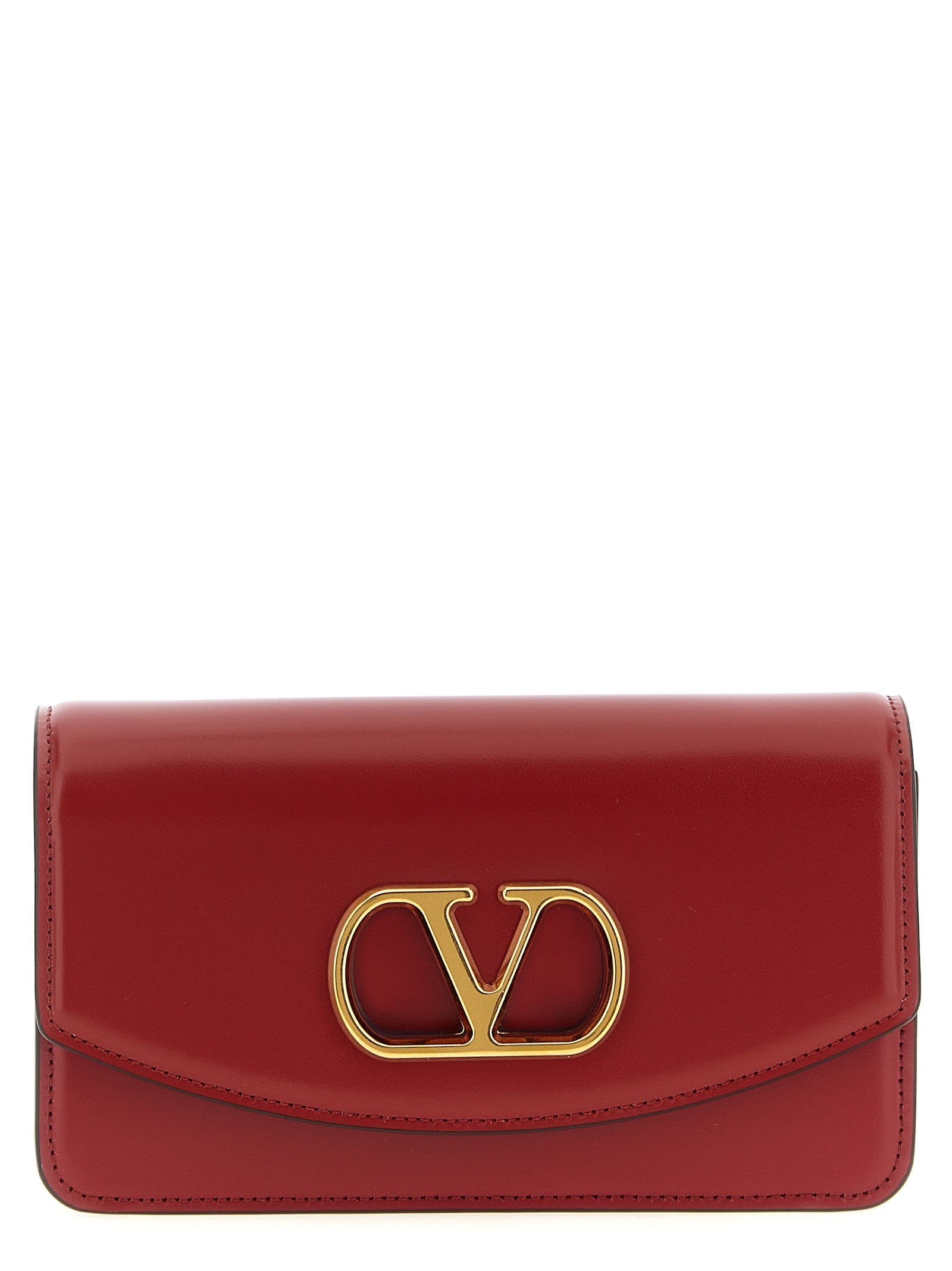 Valentino Valentino Garavani Vain Clutch Bag Red