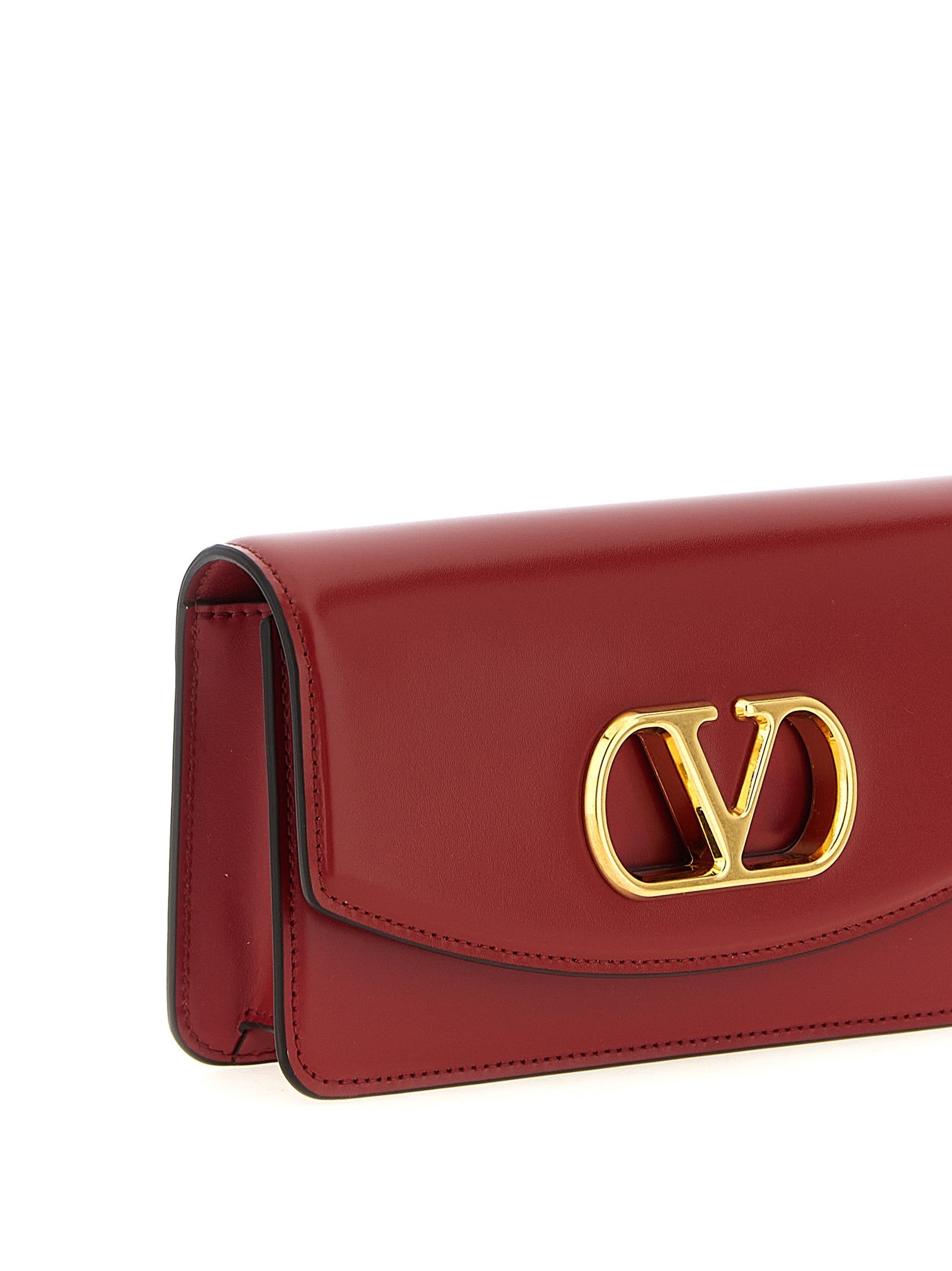 Valentino Valentino Garavani Vain Clutch Bag Red