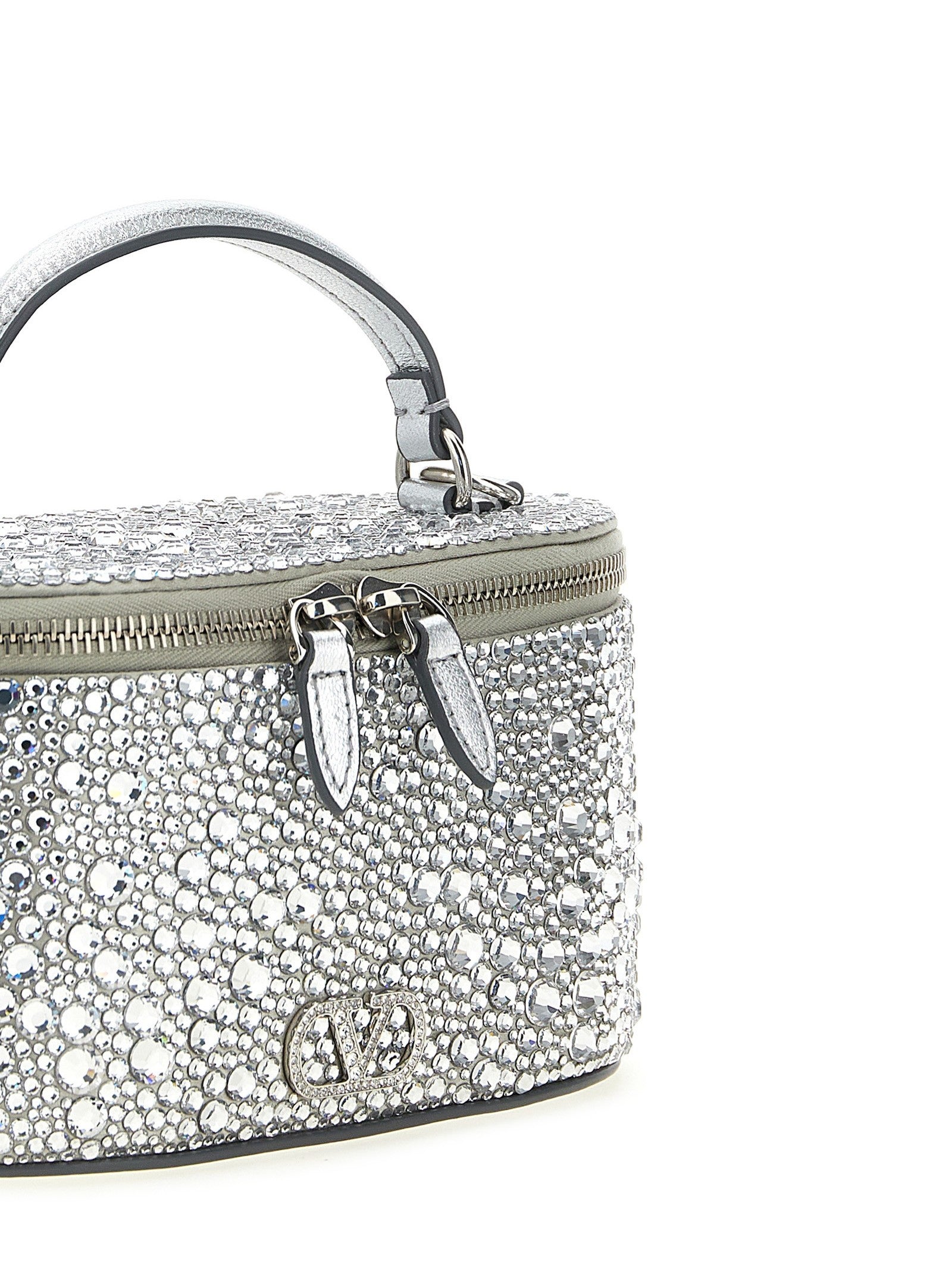 Valentino Valentino Garavani Vanity Mini Handbag Silver