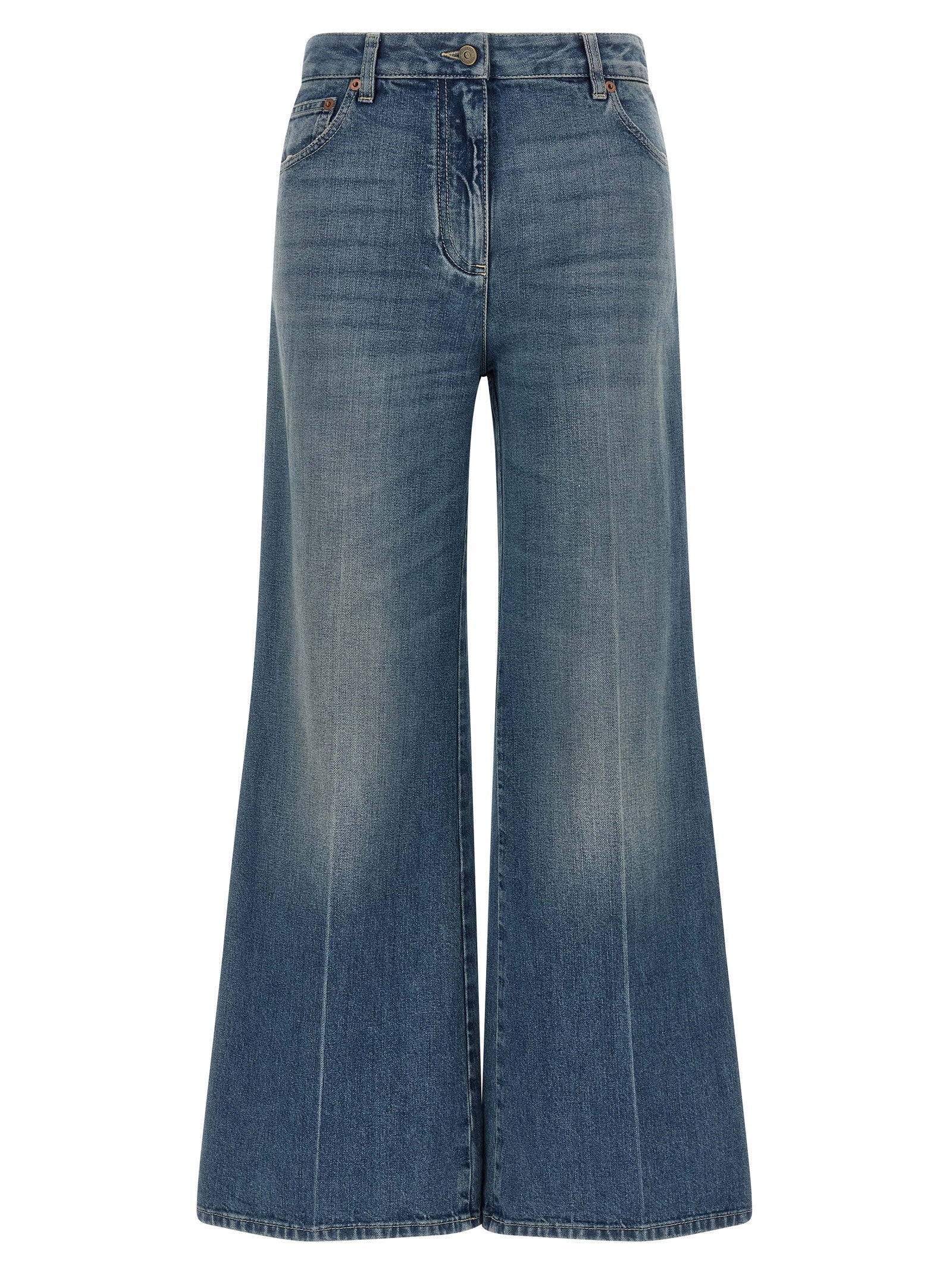 Valentino Valentino Garavani Vgold Jeans Blue