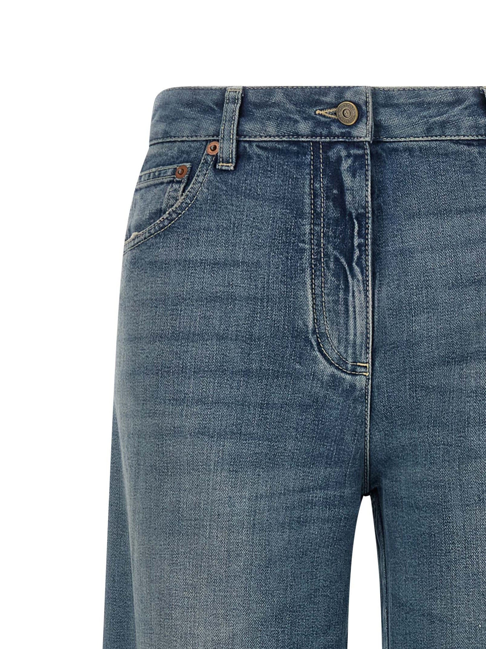 Valentino Valentino Garavani Vgold Jeans Blue
