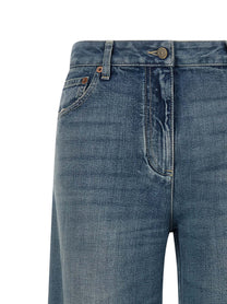 Valentino Valentino Garavani Vgold Jeans Blue
