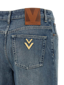 Valentino Valentino Garavani Vgold Jeans Blue